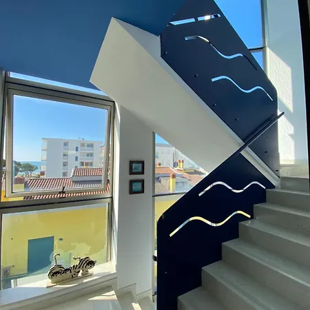 Attico Onda Blu Vista Mare - Acqua - A 150mt Dalla Lägenhet